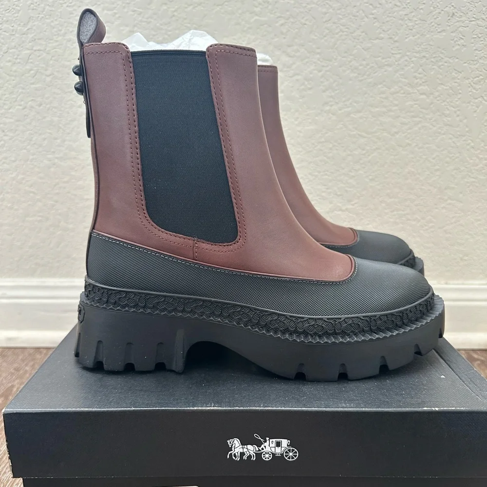 COACH JAYLA LEATHER BOOTIE SIZE 6 - Picture 3 of 6